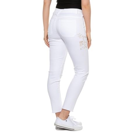 Democracy Women's Ab Solution High Rise Jean, Optic White Floral, 82