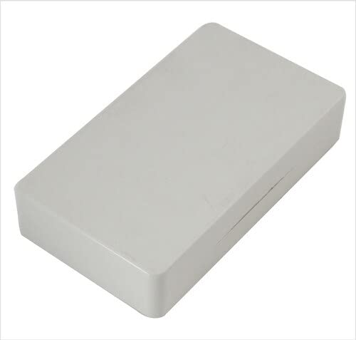 Bestcase PEE060, White Grey Plastic Enclosure, ABS/PC, 145 * 83 * 30 mm, 104 gm, Includes Screws, Brass Inserts