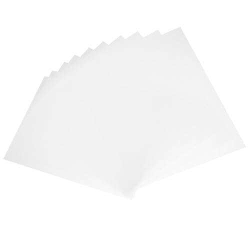 JECOMPRIS Lot de 10 Feuilles de Plastique Transparentes PVC A4 03 MM Plaques Rigides Ignifuges pour Artisanat Cadres Photo Signalisation et Projets DIY Légères et Faciles à Découper