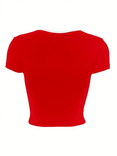 Image of Aahwan Women's Royal Polyester Regular Fit Cropped Top
