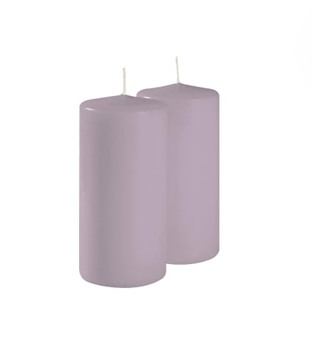 Risthò Bougies cire, prune, diamètre 7 cm, hauteur 15 cm, 4 pièces