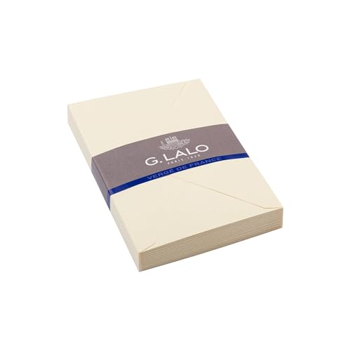 G. Lalo Verge De France Envelope, 114 x 162 mm - Ivory, Pack of 25
