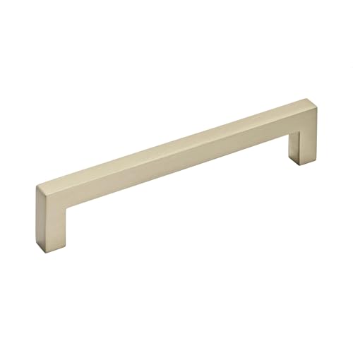 Image of Amerock Monument 5-1 /16 inch (128mm) Center-to-Center Golden Champagne Cabinet Pull - 25 Pack