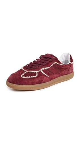 ALOHAS Women's Tb.490 Crochet Burgundy Leather Sneakers