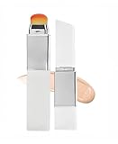 Barra de Maquillaje 2 en 1, foundation stick Cambia de Color con Cabezal de Brocha Integrado Base Ligera e Hidratante para Todo Tipo de Piel Ideal para Viajes Retoques y Uso Diario (Natural)