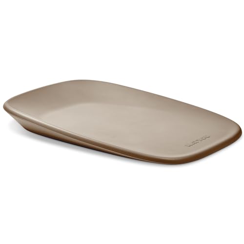 Nattou Wickelmatte aus weichem PU-Schaum, Abwaschbare Wickelauflage, Ca. 50 x 70 cm, Softy, Taupe