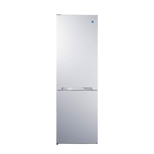 Summit 24' Bottom Freezer Refrigerator, Counter Depth Refrigerator- Freezer, Energy Star, White - FFBF121WLHD (Left Hand Door)