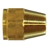 10019L Light Pattern Hex Short Rod Nut, 1/2 in SAE 45 deg Flare, Brass (6 Pack)