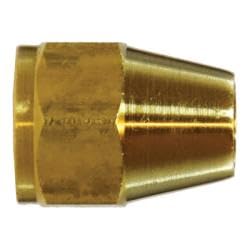 10019L Light Pattern Hex Short Rod Nut, 1/2 in SAE 45 deg Flare, Brass (6 Pack)