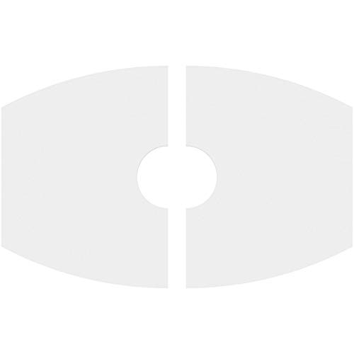 Image of Ekena Millwork CMP32X21KY2-06000 Kailey Architectural Grade PVC Contemporary, Two Piece Urethane Ceiling Medallions 32 inchW x 21 3 /8 inchH x 6 inchID x 17 1 /4 inchC x 1 inchP