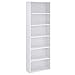 VASAGLE Libreria, Libreria Scaffale a 6 Ripiani, per Soggiorno Studio Ufficio Camera da Letto, Stile Scandinavo, 60 x 24 x 178,5 cm, Bianco LBC169T14