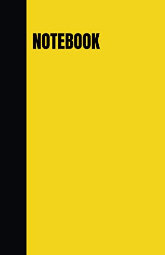 simple notebook: black and yellow 100 lined pages