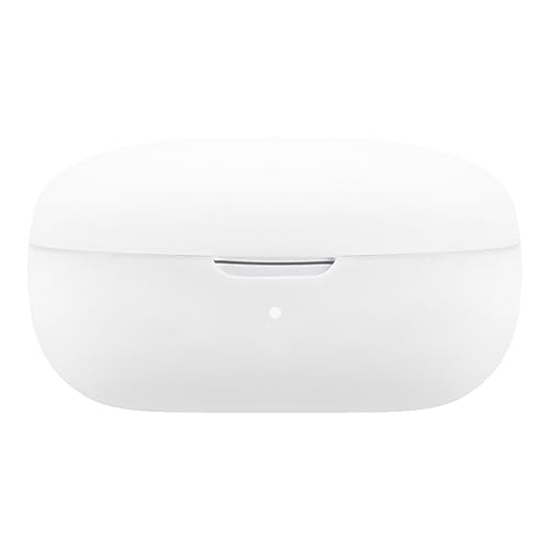 Geekria Funda de Silicona Compatible con Soundcore by Anker P20i, p 20i True Wireless Earbuds, Protector de Auriculares Puerto de Carga accesible, LED Frontal Visible (Blanco)