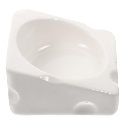 Garneck Ceramic Hamster Feeding Bowl for Pets Food Dish for Guinea Pig Gerbil and Chinchilla Easy to Clean Durable Space Saving Design for Pet Care and Feeding Needs