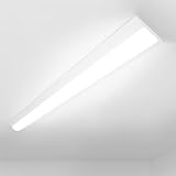 逆富士型 LED一体型ベースライト LED蛍光灯器具一体型 逆富士形 ledベースライト 40W 2灯 相当 天井直付け LED蛍光灯 40W形 2灯相当 125cm LEDベースライト 40W形 逆富士 ベース照明 薄型 高演色性 目に優しい 防震 おしゃれ 照明 天井照明 キッチン 幅150mm 消費電力50W 高輝度8000lm PSE認証 (昼白色5000K)