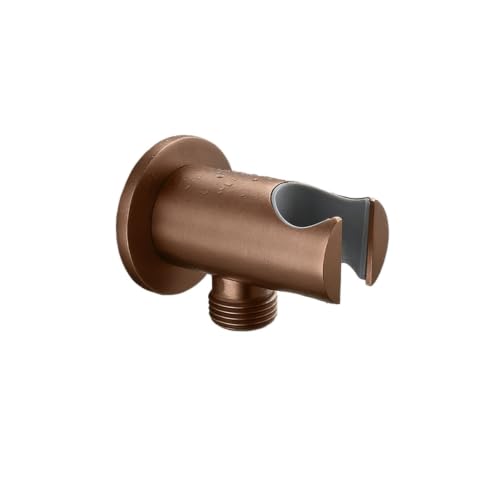 Support de douche laiton noir robuste pour stopper les chutes de pommeau