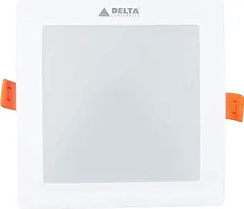 DELTA LUMINARIES 6 Watt LED Plastic Panel Apollo Square Shape Cool White 6500K