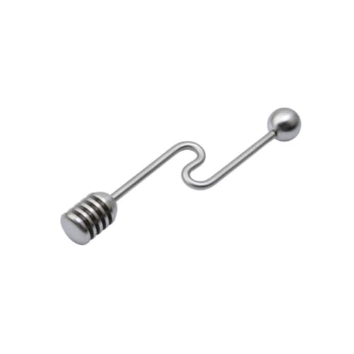 SHOWERORO Honey Stirring Spoon Jar Kit Round Beads Stainless Steel for Easy Cleaning