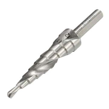 Generic Hss Hex Shank Spiral Groove Step Cone Drill Bit Hole Cutter