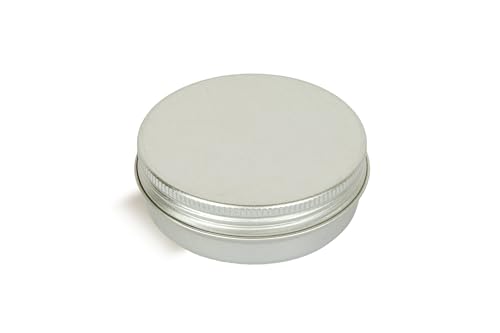 Image of Kalart Creations 60g Aluminium Cosmetic Cream Containers with Threaded Lid for Creams, Pack of 5| Reusable Storage & Packing Jars for Creams, Balms, Scrubs, Waxes