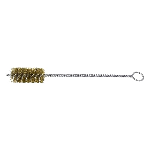 Image of Brush Research 84 Ring Handle Tube Brush, Brass, 1-3 /8 inch Diameter x 12 inch Overall Length (Pack of 1)
