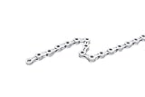 SwishTi PYC X11SL 11 Speed Road MTB Bicycle Bike Chains Hollow-Pin Ultralight DLC 116-Links for Shimano/Sram/KMC use (Silver)