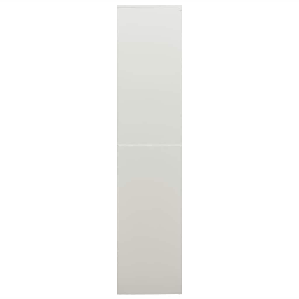 Armario de taquilla de Acero Gris Claro 90x40x180 cm