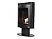 Stufa a etanolo design quadrato in acciaio nero SILENUS Purline immagine