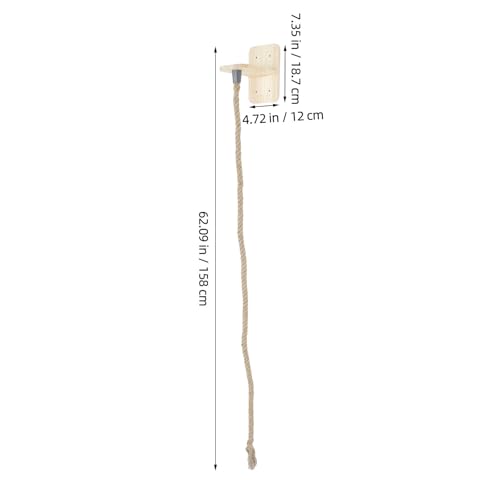 Cuerda rascadora para gatos de yute resistente para afilar garras en casa 3
