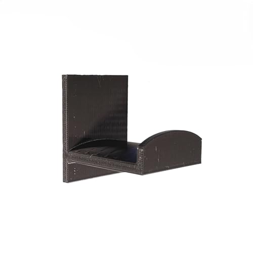 Image of Self-Adhesive Wall-Mount Headphone & Headset Stand | Sleek Black Wall Organizer for Home, Office & Gaming Setups
