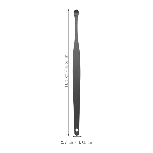 Healeved Cleaning Tools 2Sets Scraper For Spoon Spiral Kids Tools Men Bag Earpick Of Reusable Portable Black Wax Steel Ear Tool Removal Storage Cleaner Remover Home Picks With Stainless Cleaning Kits #TOP3