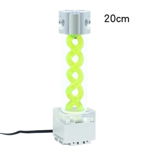 Refrigerador de agua de PC de 302mm plateado con bomba de tanque y luz RGB Aura 2