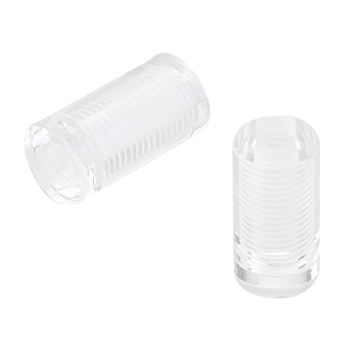Image of Antrader 8Pcs Clear Standoffs, 3 /4 inch x 1-1 /5 inch Acrylic Standoff Screws | Wall Sign Standoff Mounting Hardware,Advertising Glass Standoff Nail
