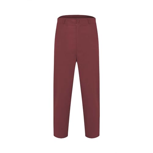 Pantalon d'affaires noir coupe droite ajustée haut de gamme