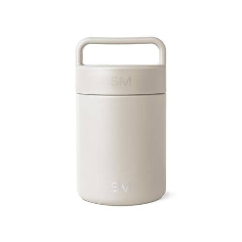 Image of Simple Modern Food Jar for Hot Food | Reusable Stainless Steel Vacuum Insulated Leak Proof Lunch Storage for Smoothie Bowl, Soup, Oatmeal | Provision Collection | 12oz | Almond Birch