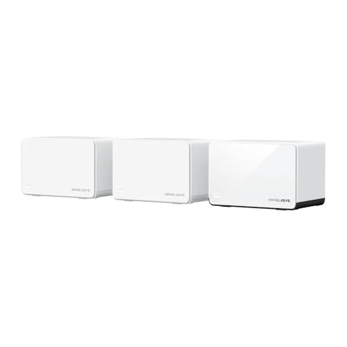 Mercusys Halo H85X (3-Pack) – Sistema Mesh Wi-Fi 6 AX3000, Cobertura de hasta 650 m², 2.5 Gbps WAN/LAN, gestión con App MERCUSYS