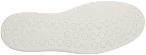 ECCO Men's Soft Classic Retro Sneaker, Shadow White/White/White, 12-12.5 | Image 3