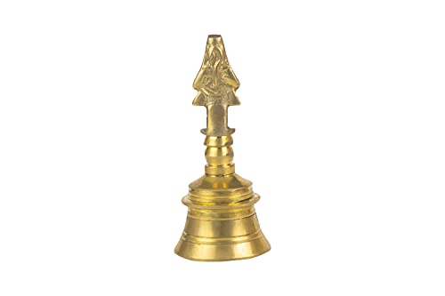 Image of Spillbox Traditional Brass Bell /Ghanti for Pooja /Worship for Temple Home - 4 inch inch Hanuman