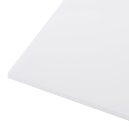 305 x 305 x 6mm HDPE Plastic Sheet, High Density Polyethylene Sheet Cutting Board White Solid Block, [for Marine, DIY, Home Floor]