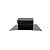 RDP Rooftop Exhaust Vent Cap with Damper (4 Inch, Black)