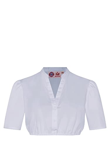 FC Bayern München Dirndl Bluse Damen Weiß