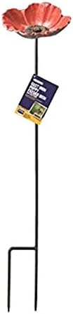 Gardman A01369 73 x 7.5 x 15 cm Wild Bird Poppy Dish Feeder, Red