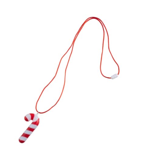 Collier pendentif canne à sucre d'orge LED le cadeau de Noël idéal pour femme