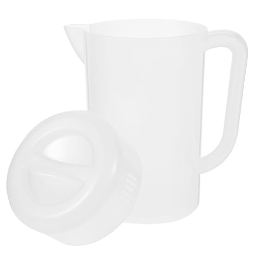 BAZEITFLOW 大容量冷水壺 飲料用ピッチャー 耐熱冷蔵庫対応 軽量丈夫 家用 ジュース お茶 ミルク対応 お手入れ簡単