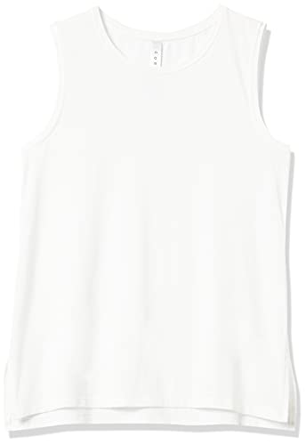 Amazon Essentials Women's Soft Cotton Standard-Fit Full-Coverage Sleeveless Yoga Tank (Available In Plus Size) (Previously Core 10), White, X-Large #TOP5