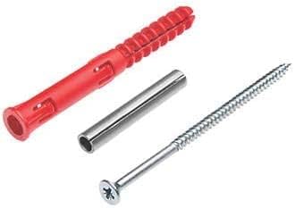 Corefix 100mm Heavy Duty Dot & Dab Wall Fixings - Plasterboard Over Blockwork Wall Plugs & Screws - For TVs, Radiators, Shelving & more - Holds 100kg on 4 fixtures - Reinforced Steel Core - 4 Pack