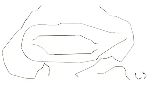 Full Car Brake Line Kit - Fits 55-57 Chevy Car - Galfan Coated Steel - The Stop Shop