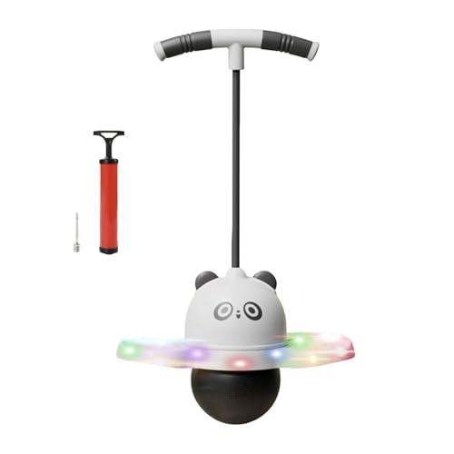 Boule de Saut pour Les Enfants avec Planche d'Équilibre Lumineuse