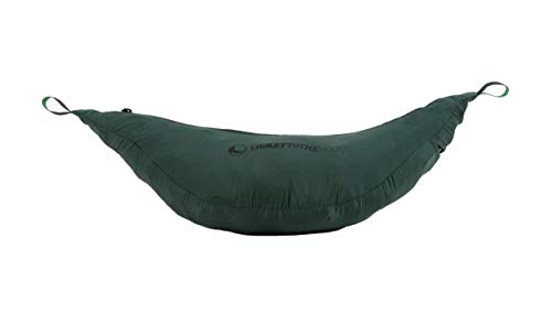 Ticket to the Moon Pro (Hamaca más Ligera de 325 x 140 cm, Incluye mosquitera con Cremallera y UHMPE Ridgeline) (2021), Unisex, Verde Oscuro, Extended