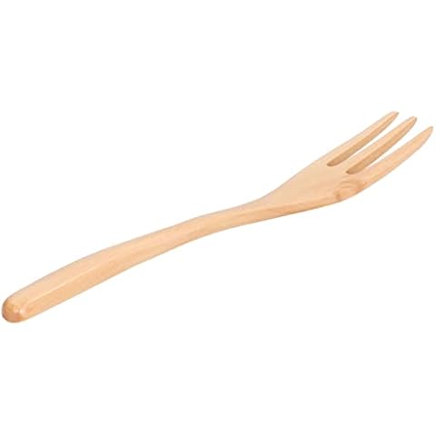 Dessertgabel, Küche Harmless Salatgabel mit langem Griff aus Holz Cover
